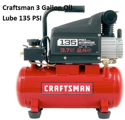 Craftsman 3 Gallon Oil-Lube 135 PSI Air Compressor Guide